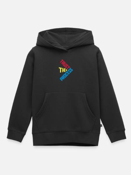trust the process Zitat - Kinder Premium Organic Hoodie - Schwarz