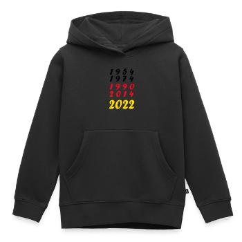 Nationalmannschaft Deutschland Fußball Weltmeister - Kinder Premium Organic Hoodie - Schwarz - Vorne - AI Model Kid Male (0cm)