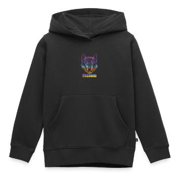 Festival - Kinder Premium Organic Hoodie - Schwarz - Vorne - AI Model Kid Male (0cm)