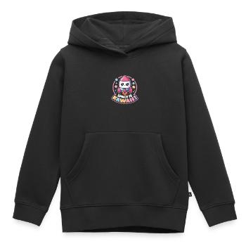 Fusée - Sweat Premium à capuche enfant bio - noir - Devant - AI Model Kid Male (0cm)