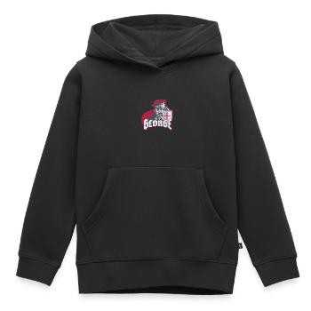 St George, English Heritage - Kids Premium Organic Hoodie - black - Front - AI Model Kid Male (0cm)