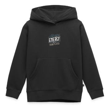 Meine Energie mit den Vibes der Sushi-Teller in Einklang bringen - Kinder Premium Organic Hoodie - Schwarz - Vorne - AI Model Kid Male (0cm)