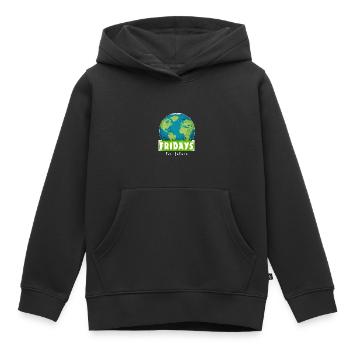 Fridays For Future Stop Climate Co2 Protest Gift - Kids Premium Organic Hoodie - black - Front - AI Model Kid Male (0cm)