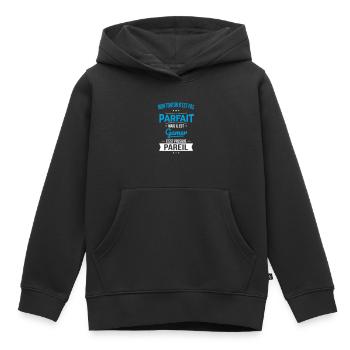 Mon tonton n'est pas parfait - Gamer - Sweat Premium à capuche enfant bio - noir - Devant - AI Model Kid Male (0cm)