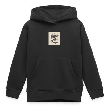 Animaux - Sweat Premium à capuche enfant bio - noir - Devant - AI Model Kid Male (0cm)