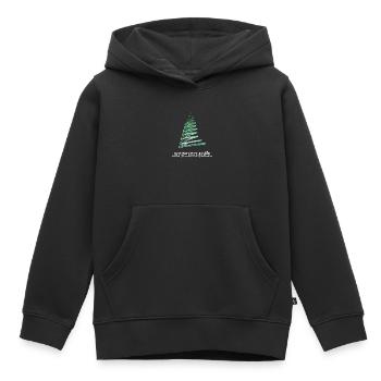 Merry Christmas , Frohe Weihnachte , Joyeux Noel - Kids Premium Organic Hoodie - black - Front - AI Model Kid Male (0cm)