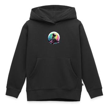 Ali der Außerirdische - Kinder Premium Organic Hoodie - Schwarz - Vorne - AI Model Kid Male (0cm)