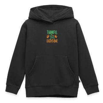 Thankful for everything - Kinder Premium Organic Hoodie - Schwarz - Vorne - AI Model Kid Male (0cm)