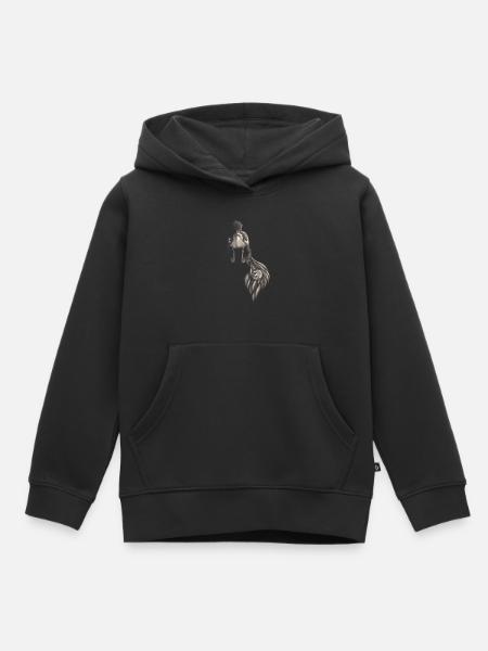 Someone NOT something - Kids Premium Organic Hoodie - black