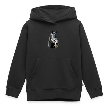 Friese Kopf - Kinder Premium Organic Hoodie - Schwarz - Vorne - AI Model Kid Male (0cm)