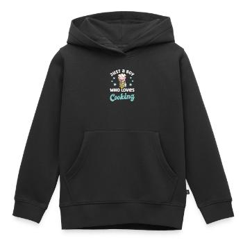 Koch Kochen - Kinder Premium Organic Hoodie - Schwarz - Vorne - AI Model Kid Male (0cm)