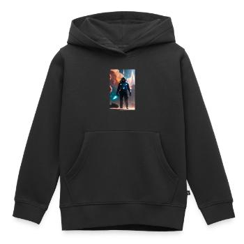 Raum - Kinder Premium Organic Hoodie - Schwarz - Vorne - AI Model Kid Male (0cm)