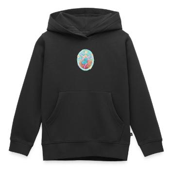 Magic Elf of Joy - Sonja Ariel von Staden - Kids Premium Organic Hoodie - black - Front - AI Model Kid Male (0cm)