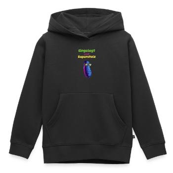 Mariné et super fier - Sweat Premium à capuche enfant bio - noir - Devant - AI Model Kid Male (0cm)