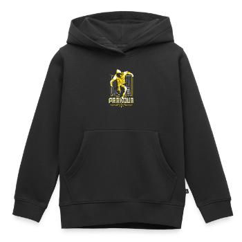 Parkour - Freerunning - Parcour Sport - Kids Premium Organic Hoodie - black - Front - AI Model Kid Male (0cm)
