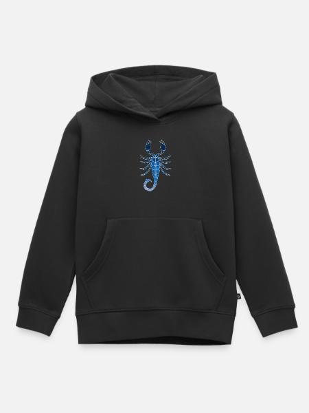 Skorpion und das Universum - Kinder Premium Organic Hoodie - Schwarz