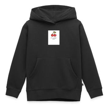 Kirsch-Vibes Süße Momente - Kinder Premium Organic Hoodie - Schwarz - Vorne - AI Model Kid Male (0cm)