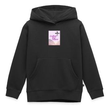 Appelée à Plus de lever de soleil croisé - Sweat Premium à capuche enfant bio - noir - Devant - AI Model Kid Male (0cm)