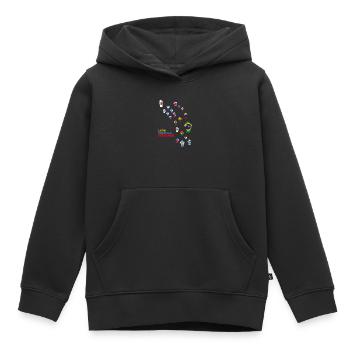 Mosaik des lateinamerikanischen Widerstands - Kinder Premium Organic Hoodie - Schwarz - Vorne - AI Model Kid Male (0cm)