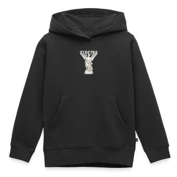 Elektro-Engel-Statue Gothic - Kinder Premium Organic Hoodie - Schwarz - Vorne - AI Model Kid Male (0cm)