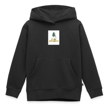 Froho wihnachten - Kinder Premium Organic Hoodie - Schwarz - Vorne - AI Model Kid Male (0cm)
