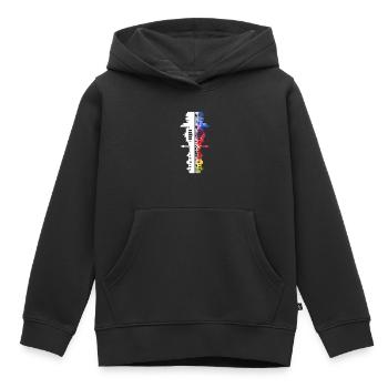 Berlin Germany City Skyline Pixel Colorful - Kids Premium Organic Hoodie - black - Front - AI Model Kid Male (0cm)