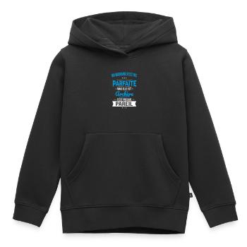 Ma marraine n'est pas parfaite - Archère - Sweat Premium à capuche enfant bio - noir - Devant - AI Model Kid Male (0cm)