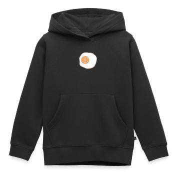 Orange Egg - Kids Premium Organic Hoodie - black - Front - AI Model Kid Male (0cm)