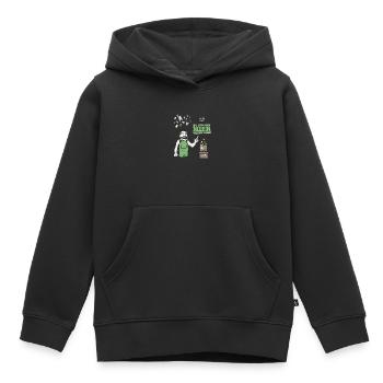 Bioabfall Biotonne Spruch Abfall Sprechblase - Kinder Premium Organic Hoodie - Schwarz - Vorne - AI Model Kid Male (0cm)
