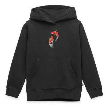 Koi - Kinder Premium Organic Hoodie - Schwarz - Vorne - AI Model Kid Male (0cm)