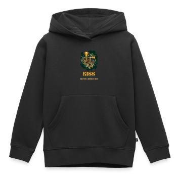 KÜSSE EINEN JAZZTROMPETER UND DU WIRST NIE BACH SPIELEN - Kinder Premium Organic Hoodie - Schwarz - Vorne - AI Model Kid Male (0cm)