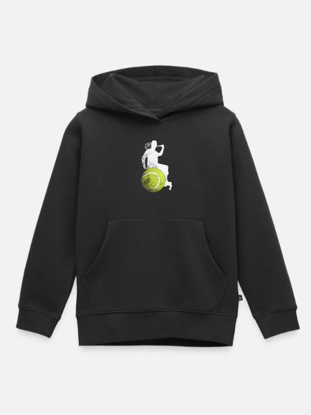 Rollstuhltennis - Kinder Premium Organic Hoodie - Schwarz