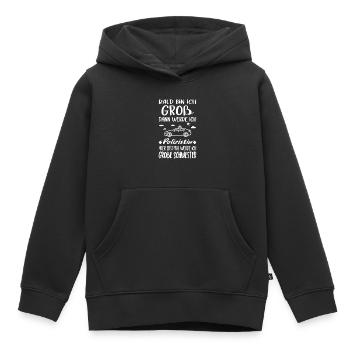 I'm going to be big sister cop offspring - Kids Premium Organic Hoodie - black - Front - AI Model Kid Male (0cm)
