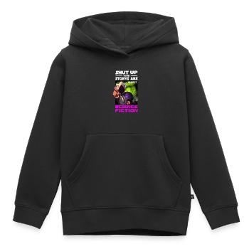 Dicton de science-fiction - Sweat Premium à capuche enfant bio - noir - Devant - AI Model Kid Male (0cm)