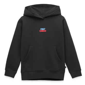 FIGHT CANCER - Kids Premium Organic Hoodie - black - Front - AI Model Kid Male (0cm)