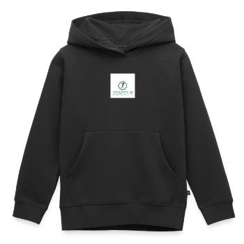 Hustle grün - Kinder Premium Organic Hoodie - Schwarz - Vorne - AI Model Kid Male (0cm)