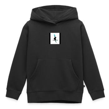 Wintersport - Kinder Premium Organic Hoodie - Schwarz - Vorne - AI Model Kid Male (0cm)