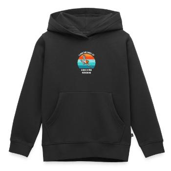 Observation des oiseaux Observation des oiseaux Observation des oiseaux - Sweat Premium à capuche enfant bio - noir - Devant - AI Model Kid Male (0cm)