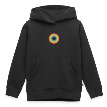 Cercle de fierté - Sweat Premium à capuche enfant bio - noir - Devant - AI Model Kid Male (0cm)