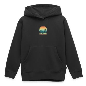 DJ Evolution DiscJockey Old School Idea 005-134 - Kids Premium Organic Hoodie - black - Front - AI Model Kid Male (0cm)