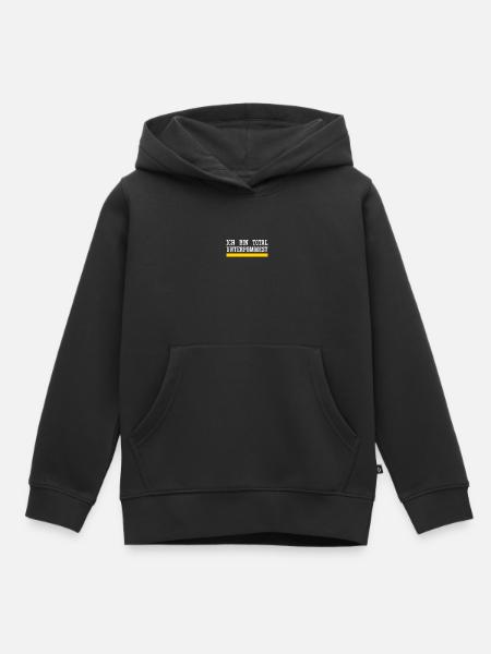 Ich Bin Total Unterpommest - Kinder Premium Organic Hoodie - Schwarz