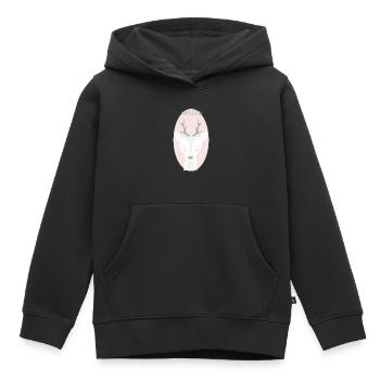 HELLO GAZELLE - Kinder Premium Organic Hoodie - Schwarz - Vorne - AI Model Kid Male (0cm)