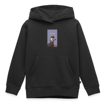 Meme Ente - Kinder Premium Organic Hoodie - Schwarz - Vorne - AI Model Kid Male (0cm)