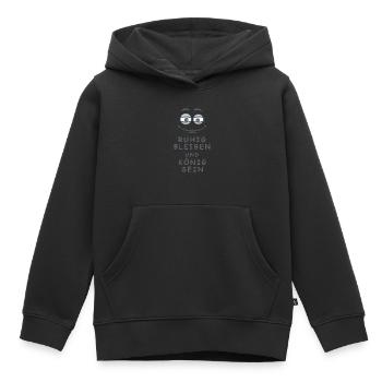 König sein - Kinder Premium Organic Hoodie - Schwarz - Vorne - AI Model Kid Male (0cm)