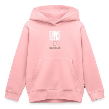 Enquêteur sur les scènes de crime Détective privé Expert Graphique - Sweat Premium à capuche enfant bio - rose - Devant - AI Model Kid Female (0cm)