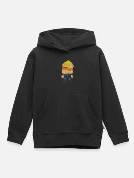Agent A - Kinder Premium Organic Hoodie - Schwarz