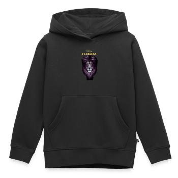 Stay Fearless Leo - Fearless Lion - Lion - Kids Premium Organic Hoodie - black - Front - AI Model Kid Male (0cm)