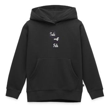 Culinary Craftsmanship Embracing Destiny - Kids Premium Organic Hoodie - black - Front - AI Model Kid Male (0cm)
