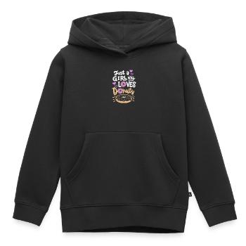 Donuts Donut-Liebhaber - Kinder Premium Organic Hoodie - Schwarz - Vorne - AI Model Kid Male (0cm)