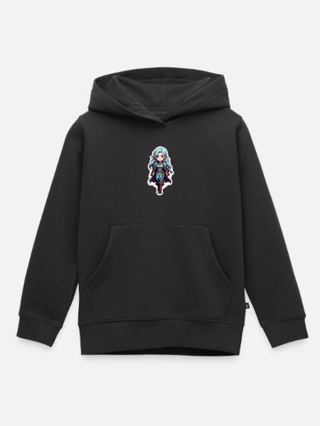 Mittelalterliche Fantasy-Assassine - Kinder Premium Organic Hoodie - Schwarz